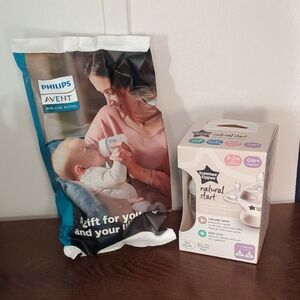 NWT Philips Avent and Tommee Tippee Baby Bottle Set